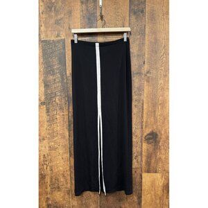 Joseph Ribkoff Long Black White Slit Skirt Size 6